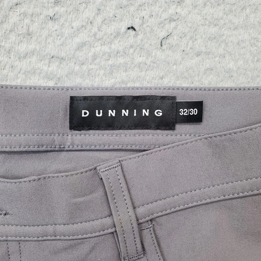 Dunning Golf Chino Pants Mens 32/30 Gray Performance Stretch Quick Dry D7S21P068
